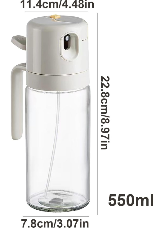 Botella dispensador de aceite 2 en 1