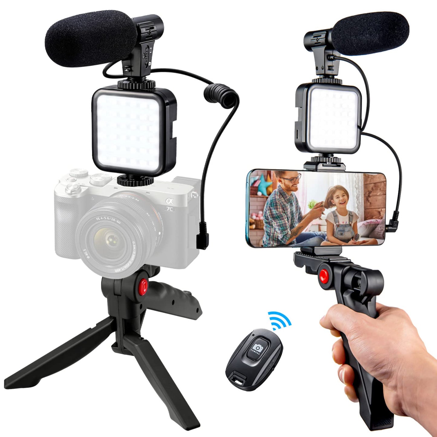 Kit De Video Portátil Mic + tripode