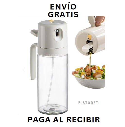 Botella dispensador de aceite 2 en 1