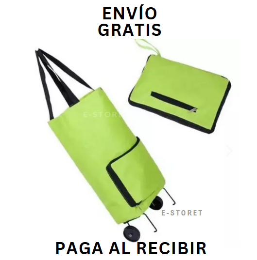 Bolsa Reutilizable Para Compras con Ruedas