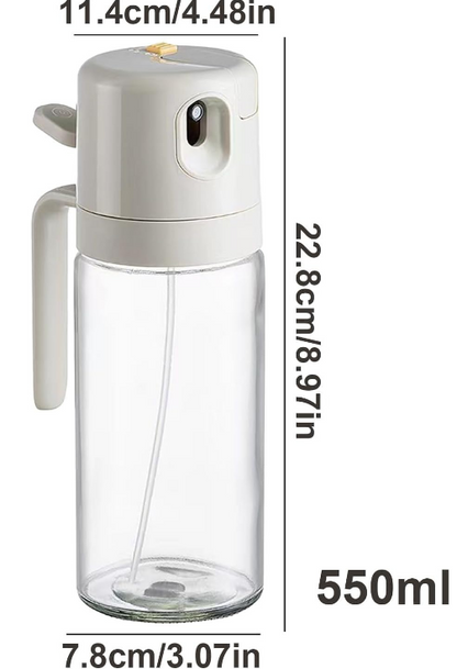 Botella dispensador de aceite 2 en 1