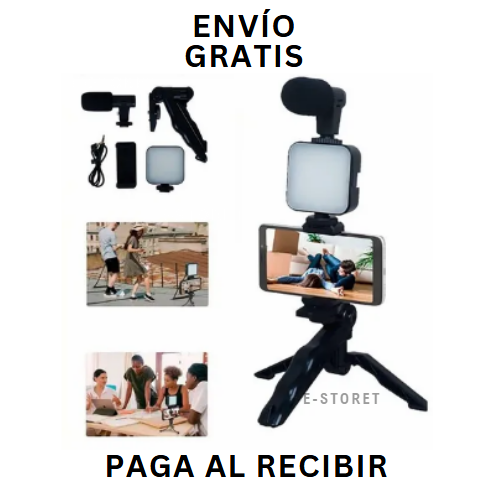 Kit De Video Portátil Mic + tripode