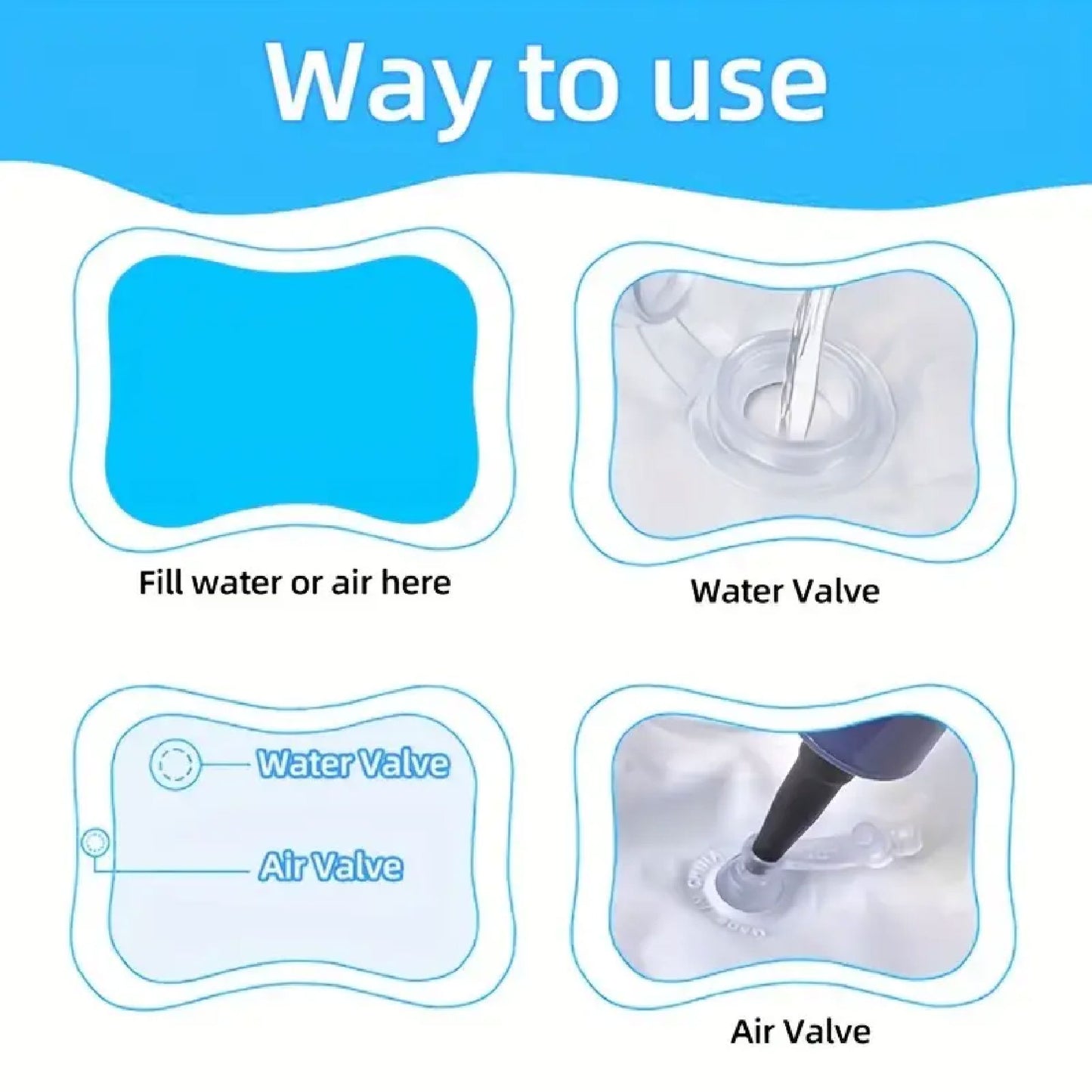 Colchoneta Inflable de Agua para Bebés